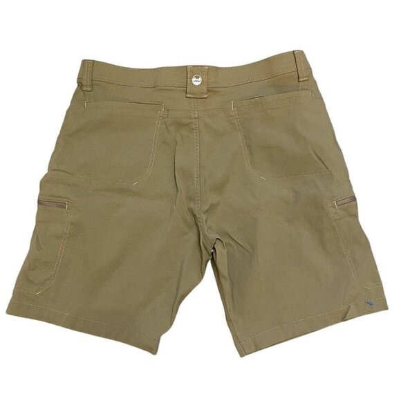 Wrangler Men's Shorts Size 38 Zip Close Pockets Carpenter Tan Stretch - Picture 2 of 5